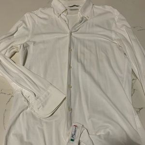 White Pique Suitsupply Button down shirt